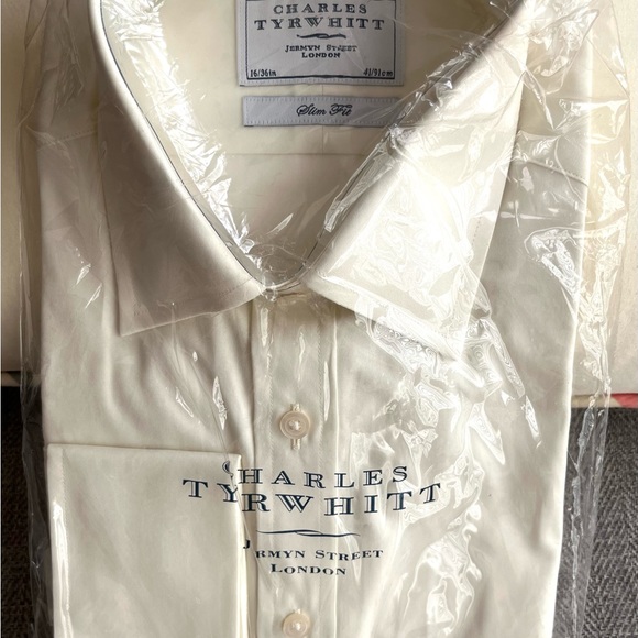 Charles Tyrwhitt Dress Shirts, French Cuffs, 16/36 - Set of 2 New Shirts - Picture 2 of 6
